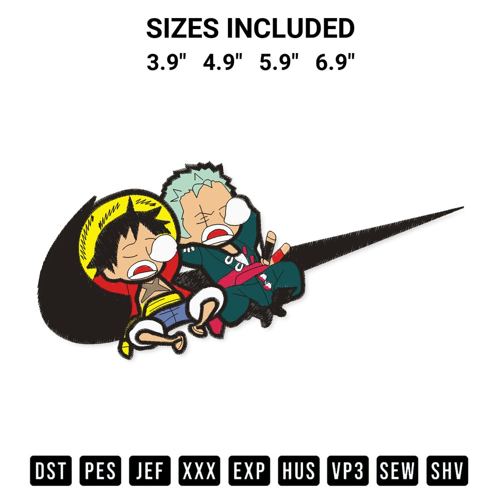 Stitch like a pro with the One Piece Embroidery Design embroidery pattern from Designspacks.com. High-quality digital machine embroidery file. Available sizes: 3.9", 4.9", 5.9", 6.9".