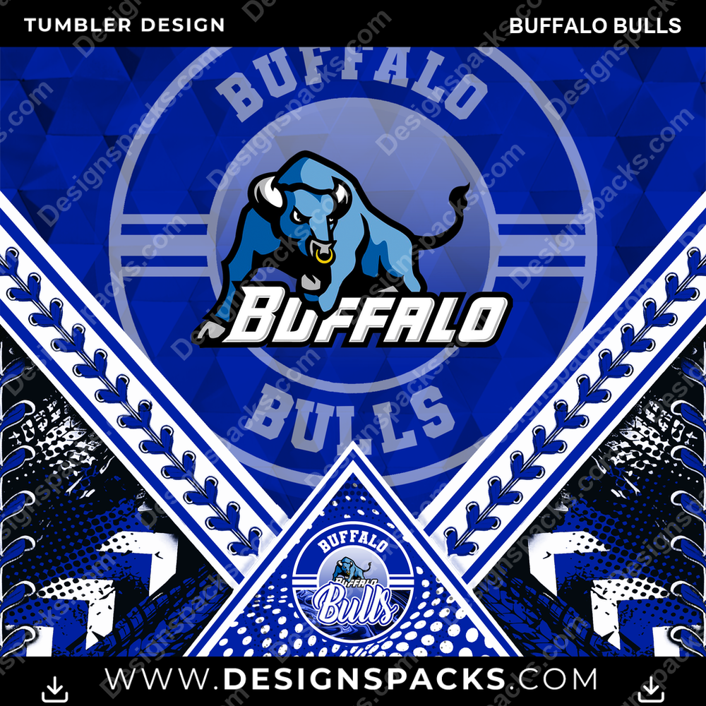 College Sport Diamond Buffalo Bulls NCAA College Sport Tumbler Digital Wrap Design Download