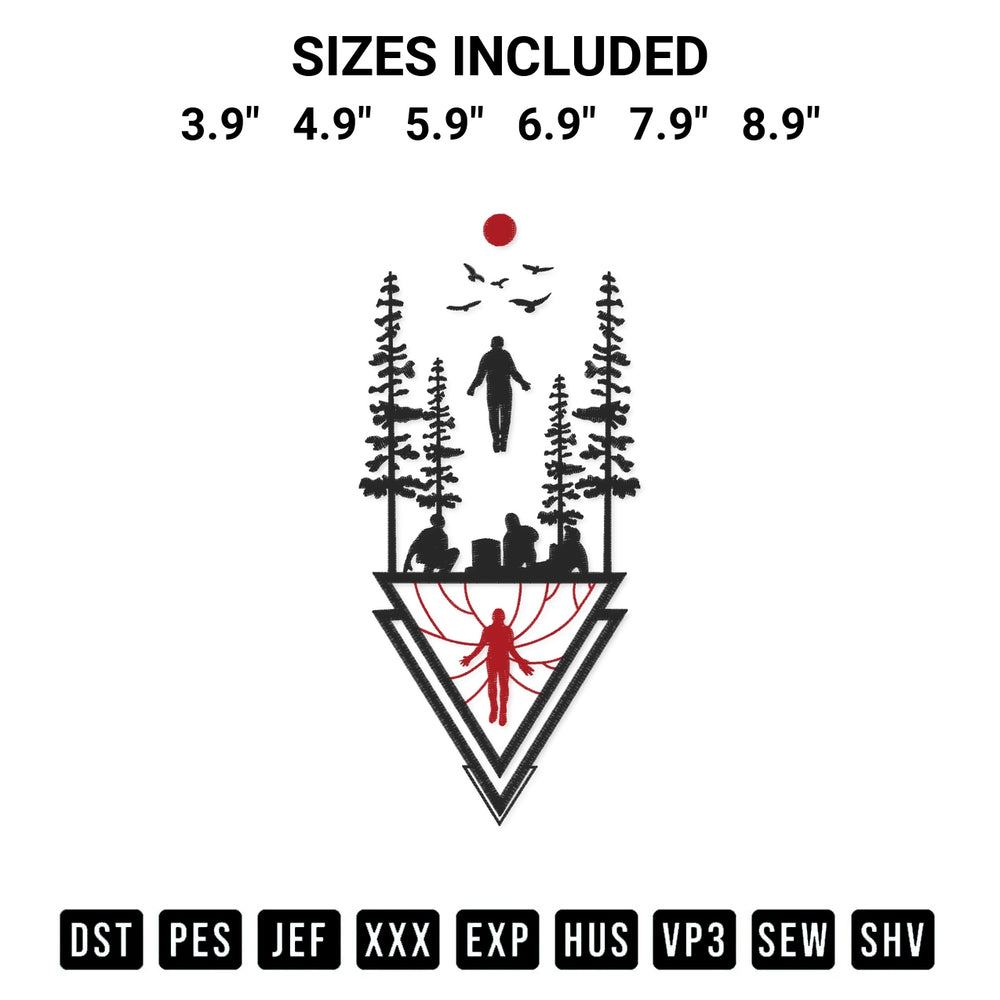 Create amazing crafts with the Running Up That Hill Max Mayfield Embroidery Design embroidery file. High-quality digital download from Designspacks.com, perfect for beginners and pros. Available sizes: 3.9", 4.9", 5.9", 6.9", 7.9", 8.9".