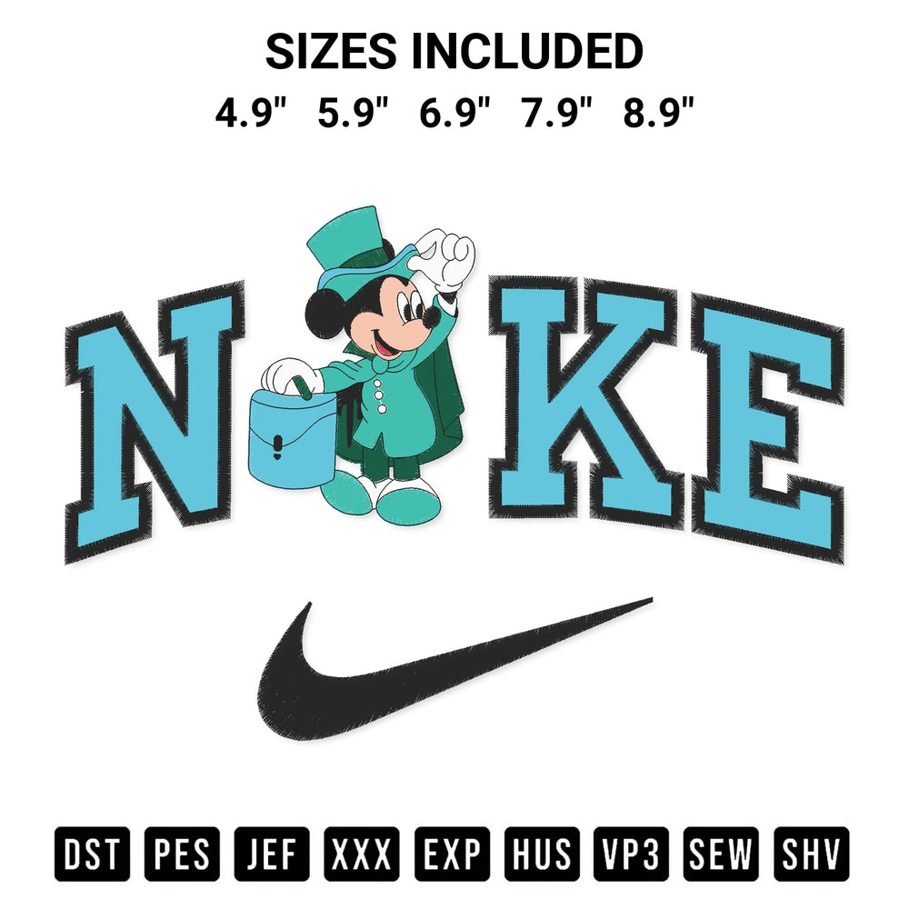 Discover the perfect addition to your crafting collection: Nike Mickey Mouse Haunted Mansion Embroidery Design embroidery file. Instantly available at Designspacks.com. Available sizes: 4.9", 5.9", 6.9", 7.9", 8.9".