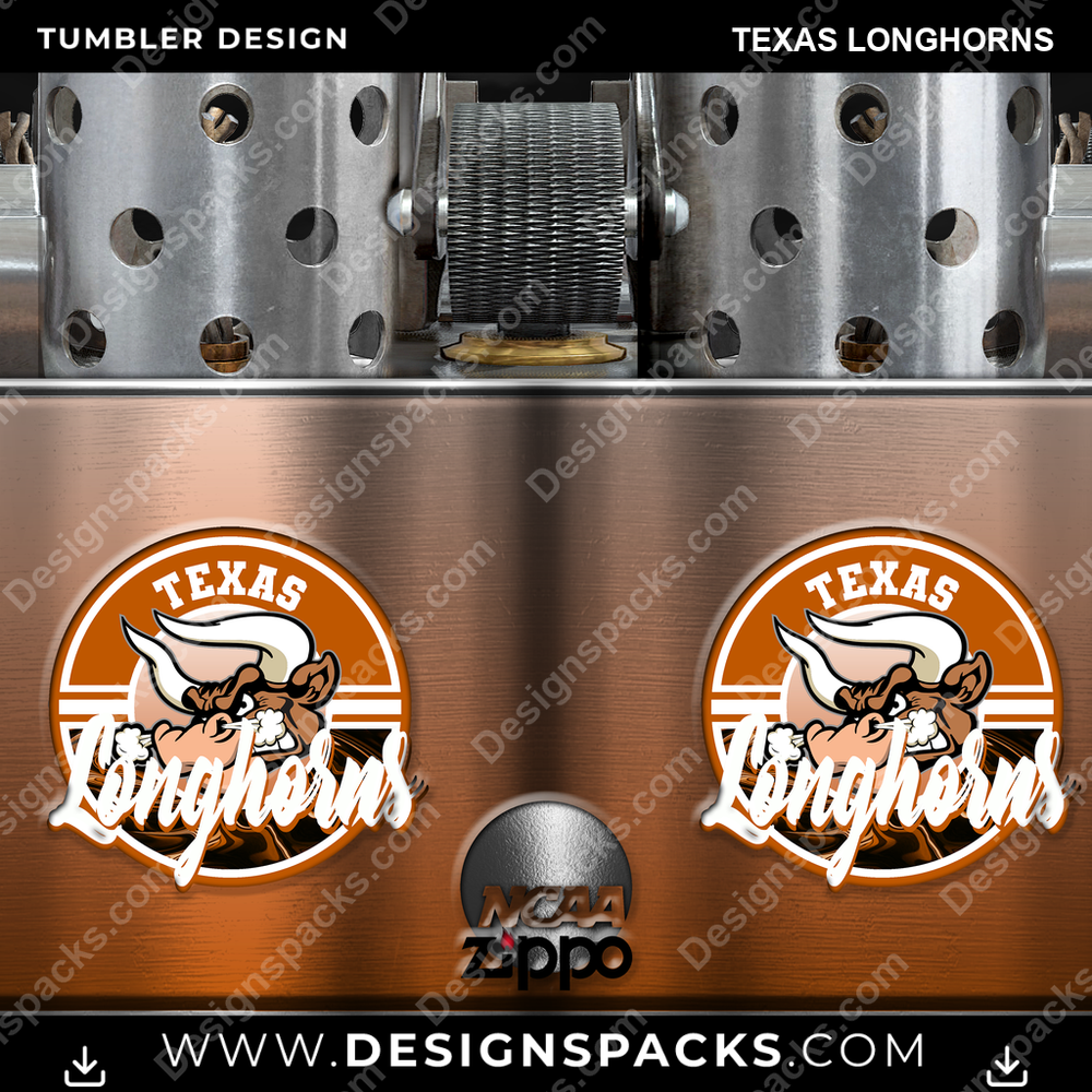 College Sport Zippo Lighter Texas Longhorns NCAA College Sport Tumbler Digital Wrap Design Download