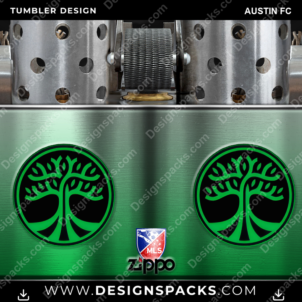 US Soccer Zippo Lighter Austin FC MLS Tumbler Digital Wrap Design Download