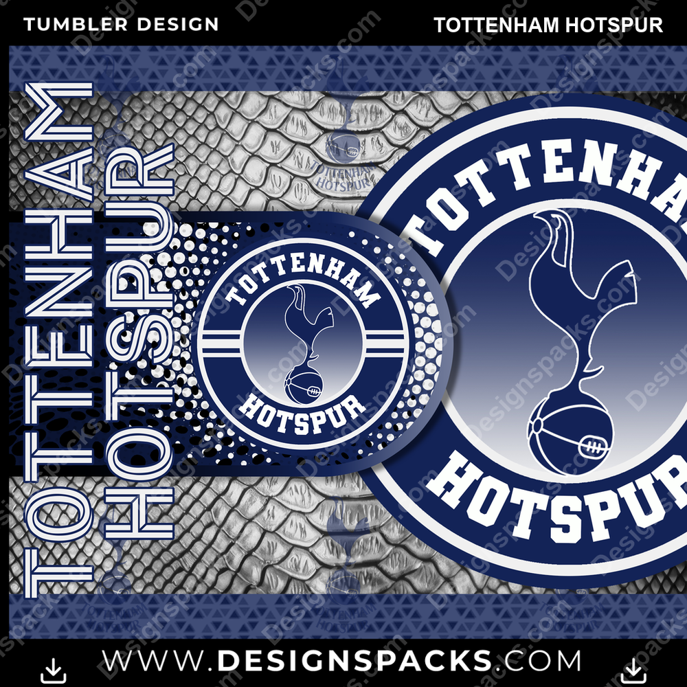 Soccer UK Hyper Tottenham Hotspur Tumbler Digital Wrap Design