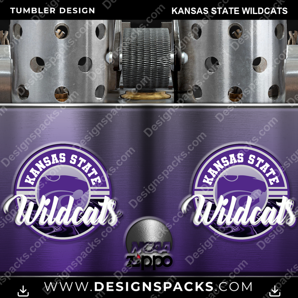 College Sport Zippo Lighter Kansas State Wildcats NCAA College Sport Tumbler Digital Wrap Design Download