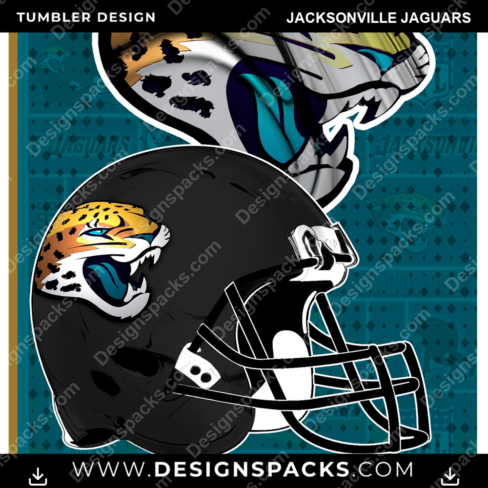 Football Posters Jacksonville Jaguars NFL Football Tumbler Digital Wrap Design Download