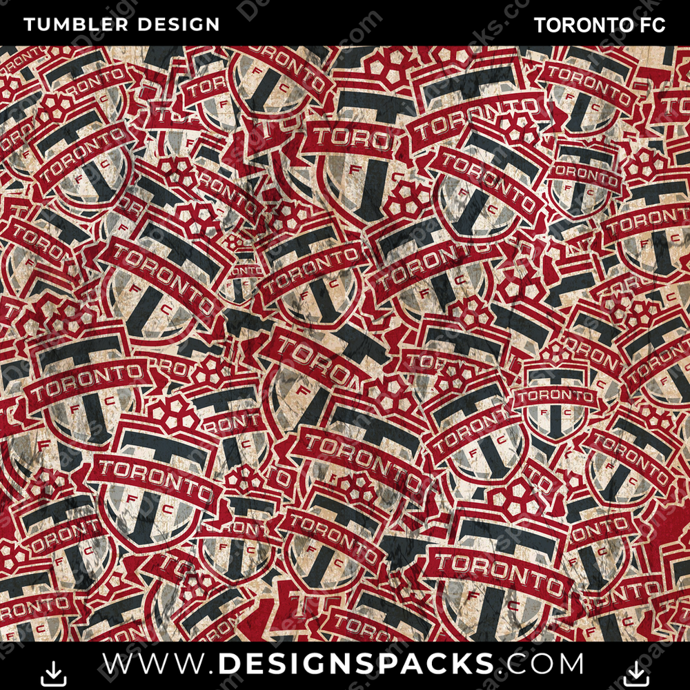 Soccer Logo BG Toronto FC Tumbler Digital Wrap Design