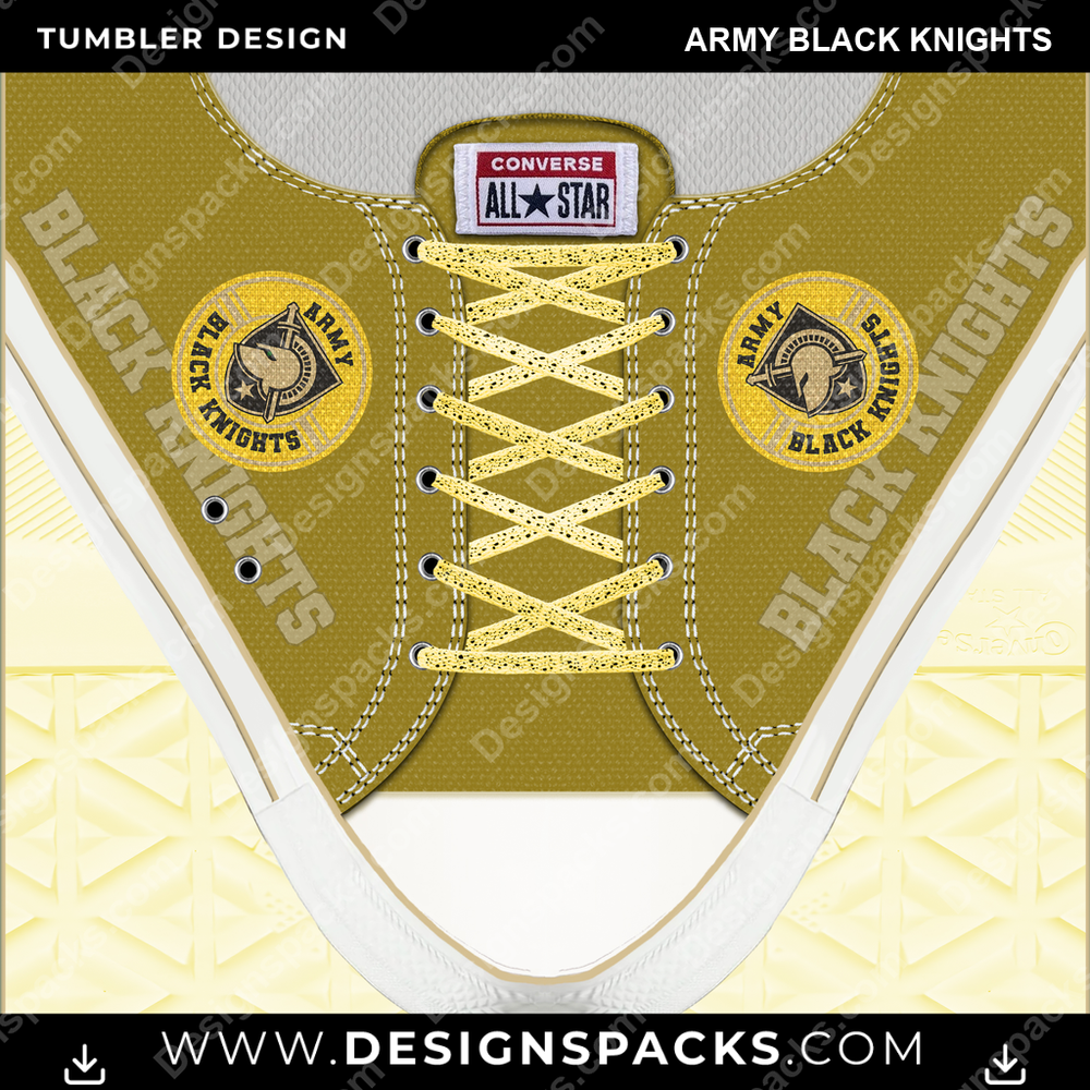 College Sport Converse Army Black Knights NCAA College Sport Tumbler Digital Wrap Design Download