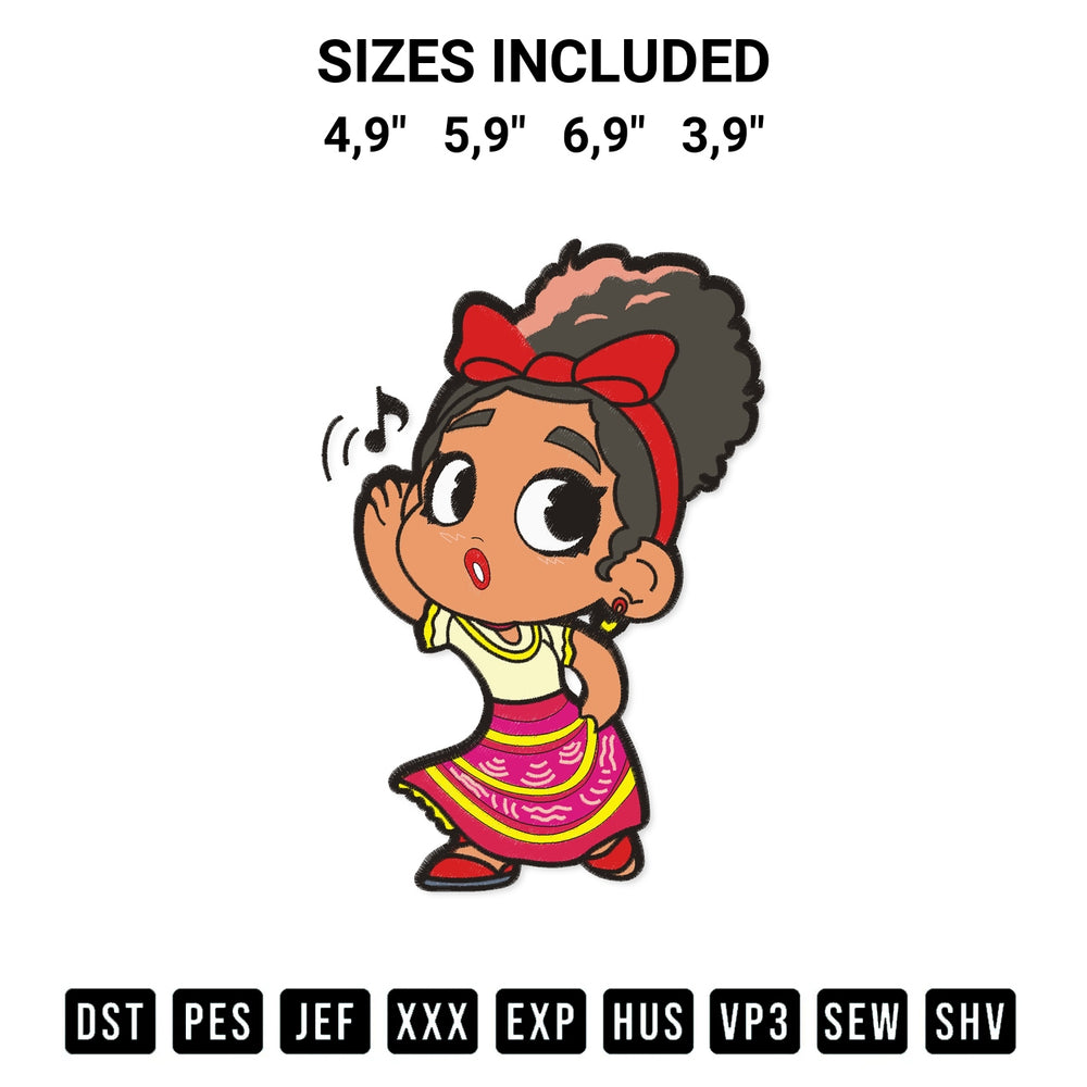 Shop the The Girls Is Paying Attention To Some Music Logo Embroidery Design machine embroidery pattern at Designspacks.com. Beautifully digitized for flawless stitching on any fabric. Available sizes: 4,9", 5,9", 6,9", 3,9".