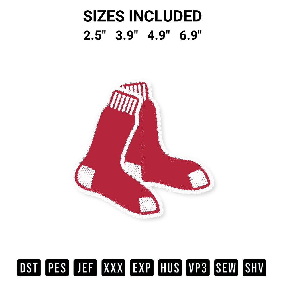 Shop the Boston Red Sox Logo Embroidery Design machine embroidery pattern at Designspacks.com. Beautifully digitized for flawless stitching on any fabric. Available sizes: 2.5", 3.9", 4.9", 6.9".
