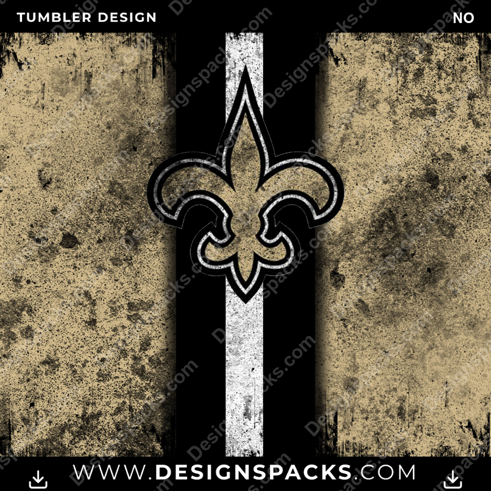 Football Grunge Style NO Tumbler Digital Wrap Design