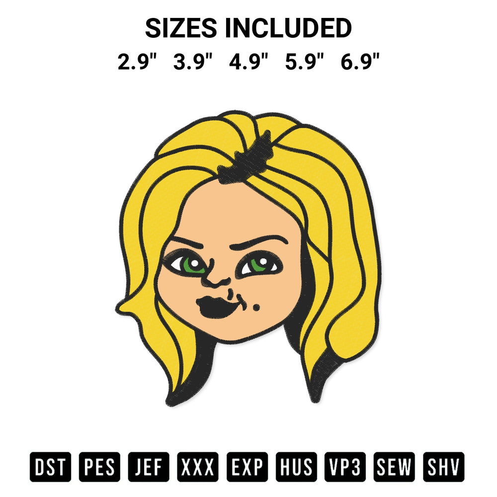 Shop the Tiffany Face Embroidery Design machine embroidery pattern at Designspacks.com. Beautifully digitized for flawless stitching on any fabric. Available sizes: 2.9", 3.9", 4.9", 5.9", 6.9".