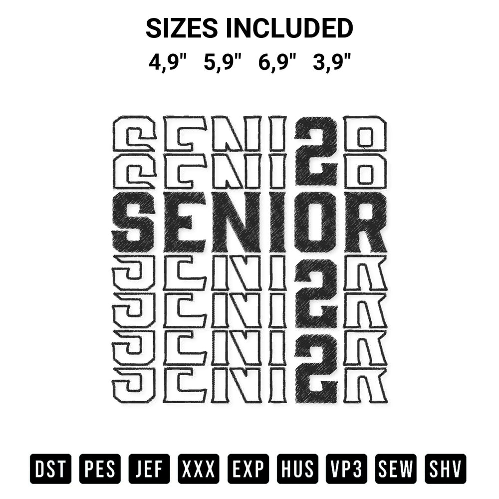 Transform your fabrics with the Senior 2022 Senior Class Of 2022 Senior School Teacher Graduation Logo Embroidery Design embroidery design. Instant access to premium digitized patterns at Designspacks.com. Available sizes: 4,9", 5,9", 6,9", 3,9".