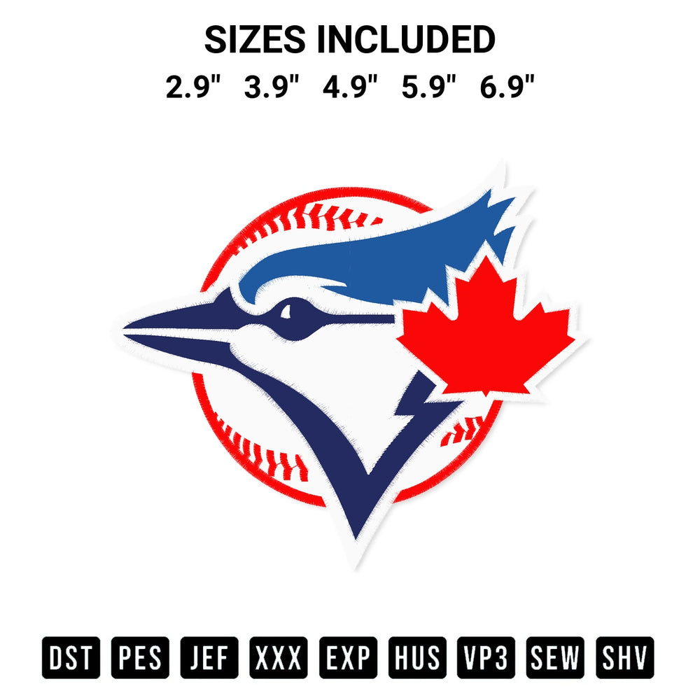 Looking for the perfect pattern? Download the Baseball Toronto Blue Jays Logo Embroidery Design embroidery design today at Designspacks.com. Crisp, clean stitching guaranteed. Available sizes: 2.9", 3.9", 4.9", 5.9", 6.9".