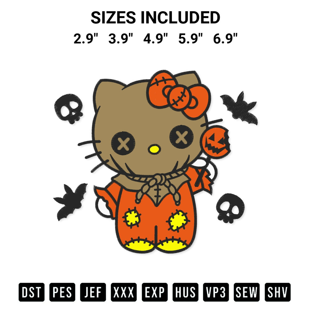 Download the Hello Kitty Sam Trick Or Treat Embroidery Design machine embroidery design exclusively at Designspacks.com. Premium digitized pattern for apparel and DIY crafts. Available sizes: 2.9", 3.9", 4.9", 5.9", 6.9".