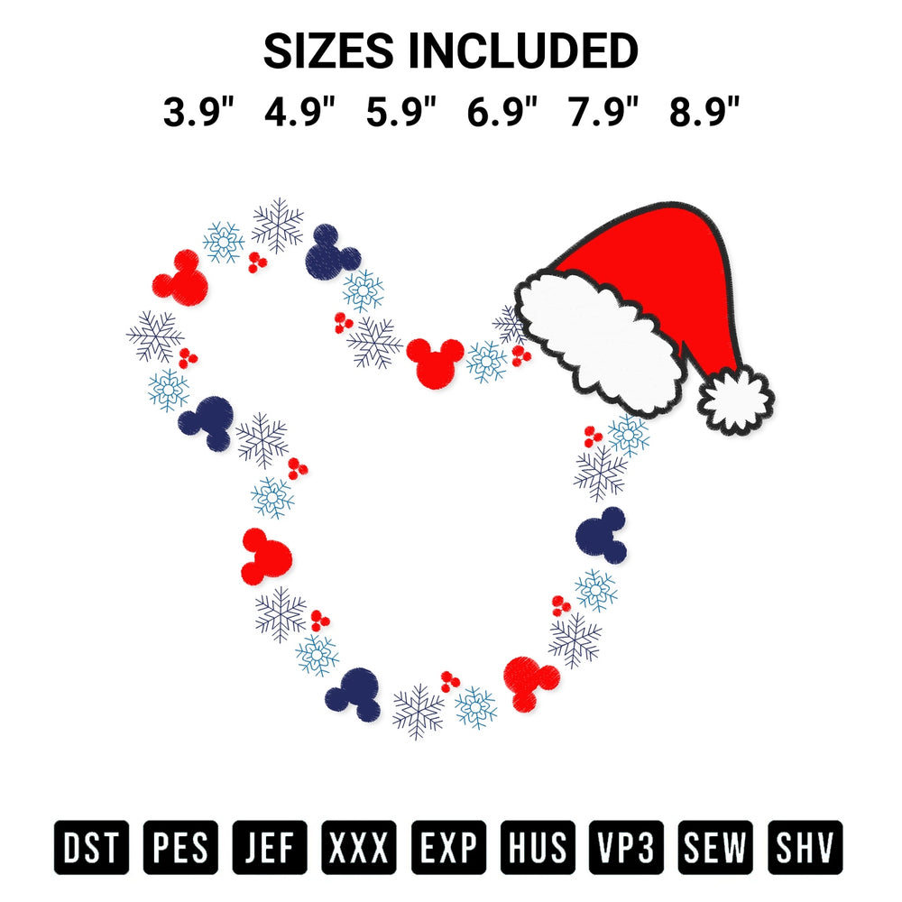 Shop the Snowflake Mickey Winter Wonderland Embroidery Design machine embroidery pattern at Designspacks.com. Beautifully digitized for flawless stitching on any fabric. Available sizes: 3.9", 4.9", 5.9", 6.9", 7.9", 8.9".