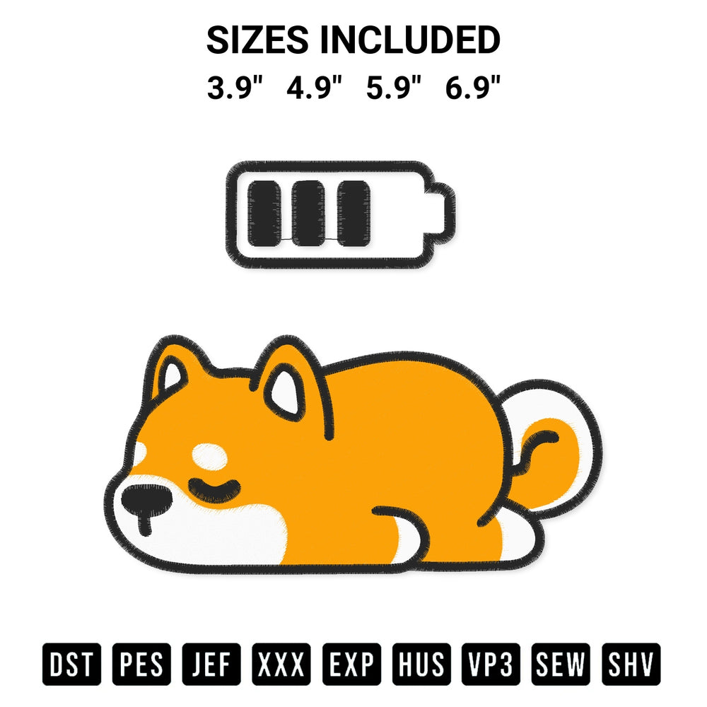 Looking for the perfect pattern? Download the Cute Sleeping Corgi Embroidery Design embroidery design today at Designspacks.com. Crisp, clean stitching guaranteed. Available sizes: 3.9", 4.9", 5.9", 6.9".