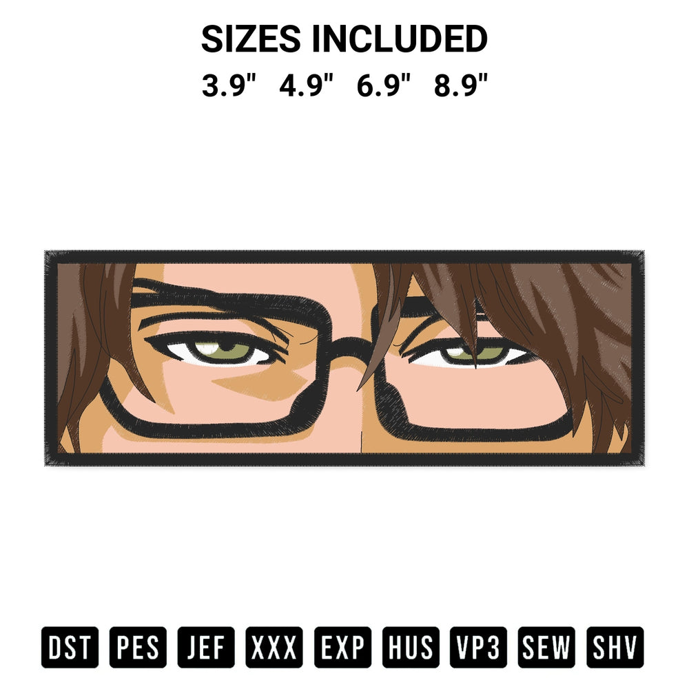 Looking for the perfect pattern? Download the Sosuke Aizen Bleach Embroidery Design embroidery design today at Designspacks.com. Crisp, clean stitching guaranteed. Available sizes: 3.9", 4.9", 6.9", 8.9".