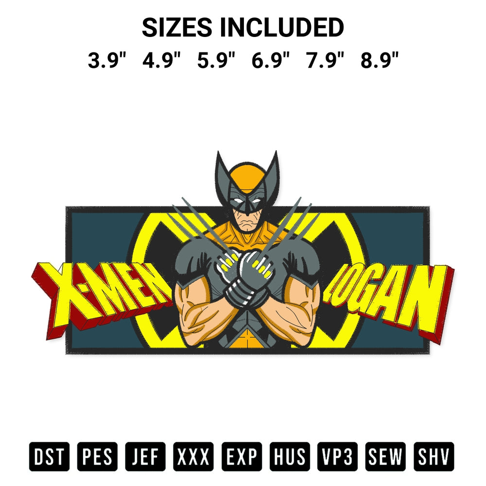 Get the Wolverine Embroidery Design embroidery design for your custom crafts! Premium digitized files available for instant download at Designspacks.com. Available sizes: 3.9", 4.9", 5.9", 6.9", 7.9", 8.9".