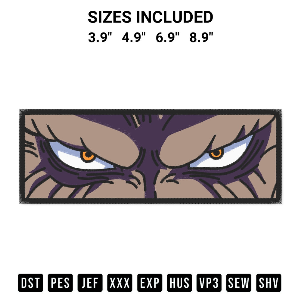 Add a unique touch to your apparel with the Kaido One Piece Embroidery Design embroidery file. Premium instant download available now on Designspacks.com. Available sizes: 3.9", 4.9", 6.9", 8.9".