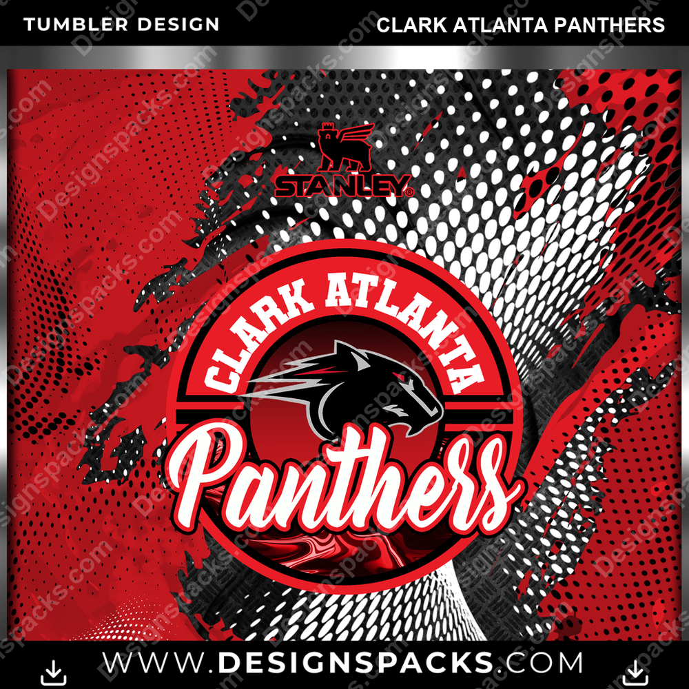 College Sport Stanley Clark Atlanta Panthers NCAA College Sport Tumbler Digital Wrap Design Download