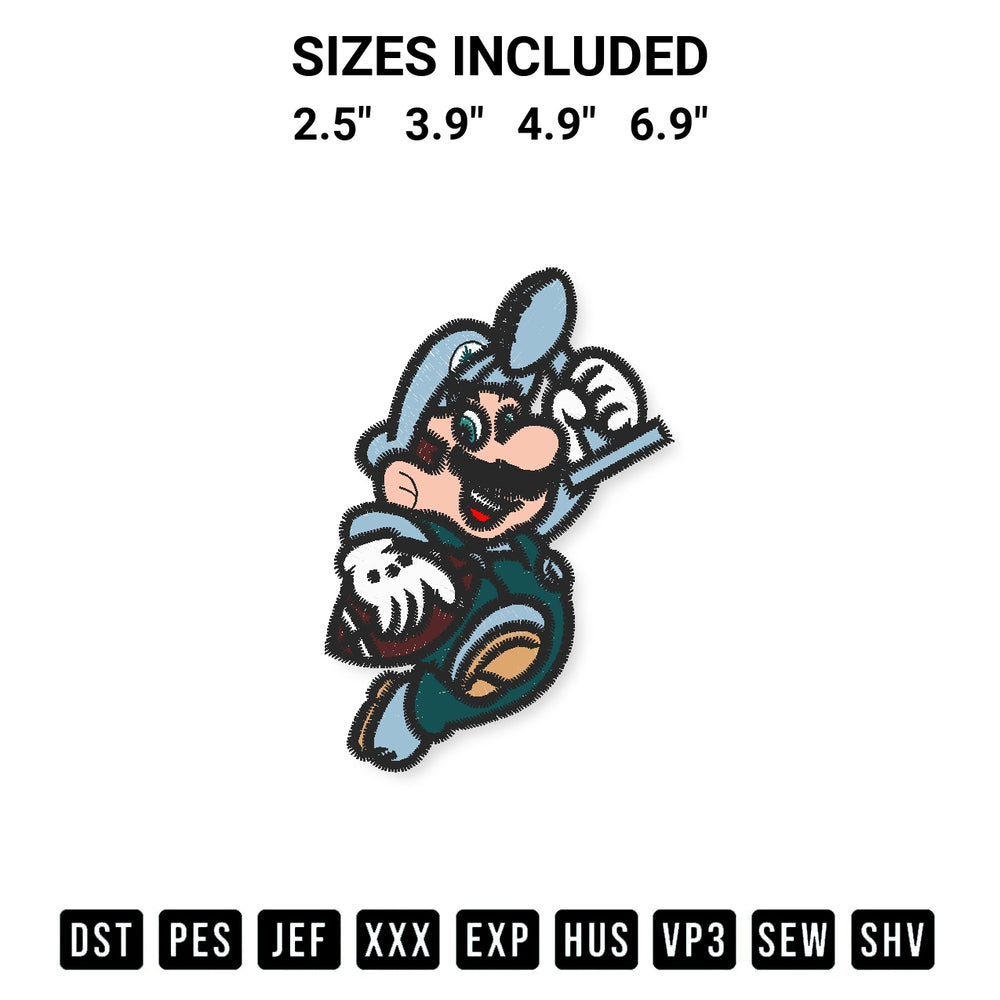 Stitch like a pro with the Super Mario Philadelphia Eagles Embroidery Design embroidery pattern from Designspacks.com. High-quality digital machine embroidery file. Available sizes: 2.5", 3.9", 4.9", 6.9".