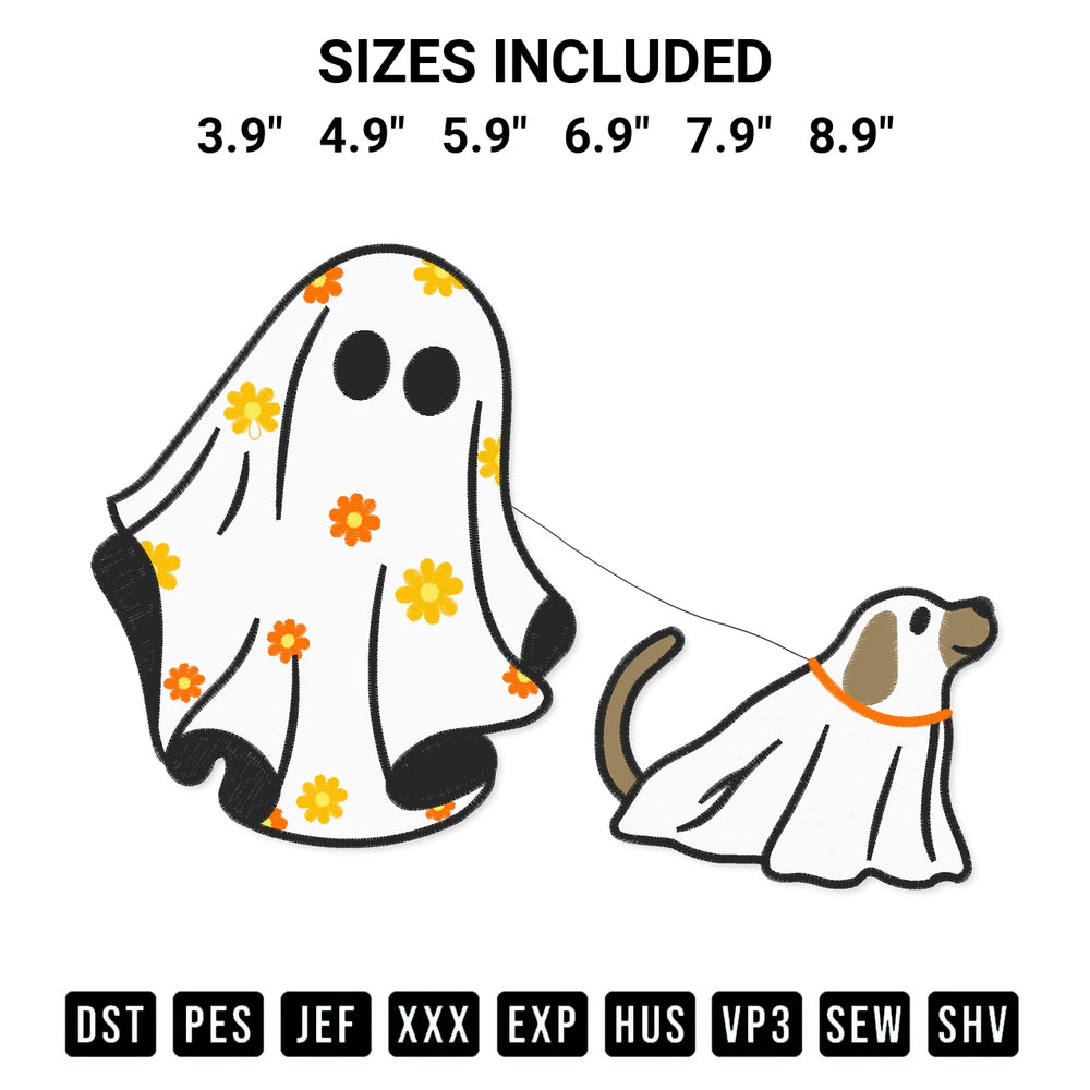 Looking for the perfect pattern? Download the Ghost Walking Dog Embroidery Design embroidery design today at Designspacks.com. Crisp, clean stitching guaranteed. Available sizes: 3.9", 4.9", 5.9", 6.9", 7.9", 8.9".