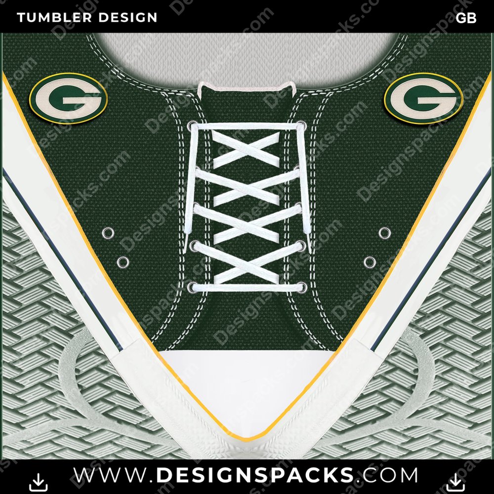 Football Converse Embroidered GB Tumbler Digital Wrap Design