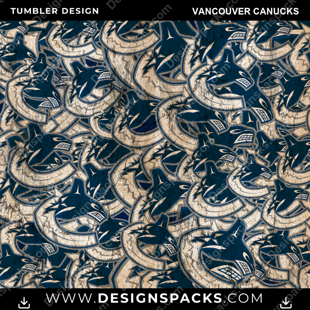 Hockey Logo BG Vancouver Canucks NHL Hockey Tumbler Digital Wrap Design Download