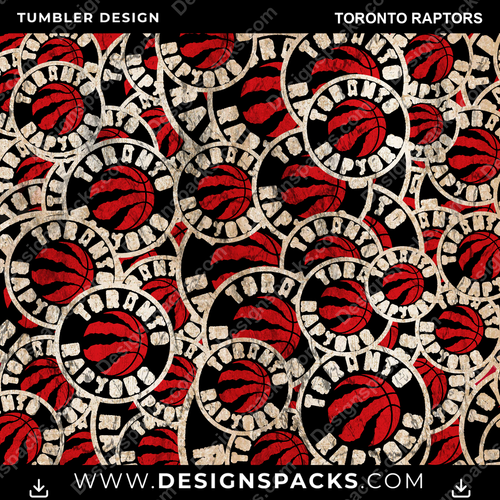 Basketball Logo BG Toronto Raptors NBA Basketball Tumbler Digital Wrap Design Download