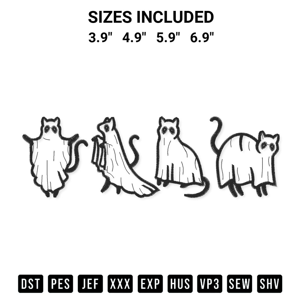 Looking for the perfect pattern? Download the Funny Cat Halloween Embroidery Design embroidery design today at Designspacks.com. Crisp, clean stitching guaranteed. Available sizes: 3.9", 4.9", 5.9", 6.9".