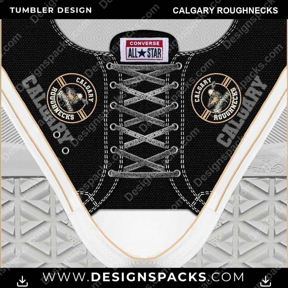 Lacrosse Converse Calgary Roughnecks Tumbler Digital Wrap Design
