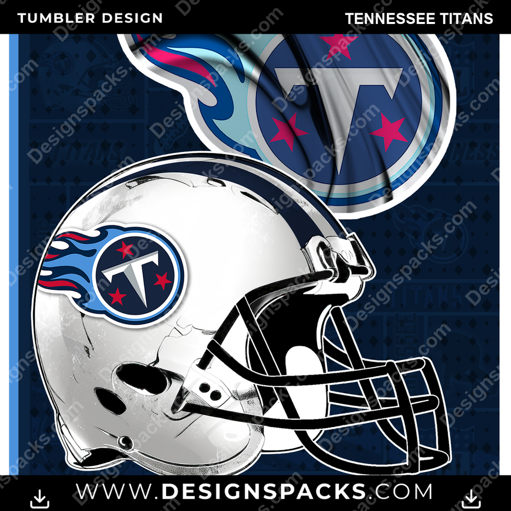 Football Posters Tennessee Titans NFL Football Tumbler Digital Wrap Design Download