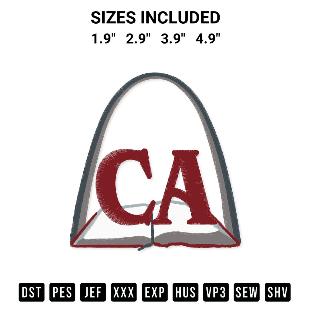 Looking for the perfect pattern? Download the Christian Academy Of Greater St. Louis Embroidery Design embroidery design today at Designspacks.com. Crisp, clean stitching guaranteed. Available sizes: 1.9", 2.9", 3.9", 4.9".