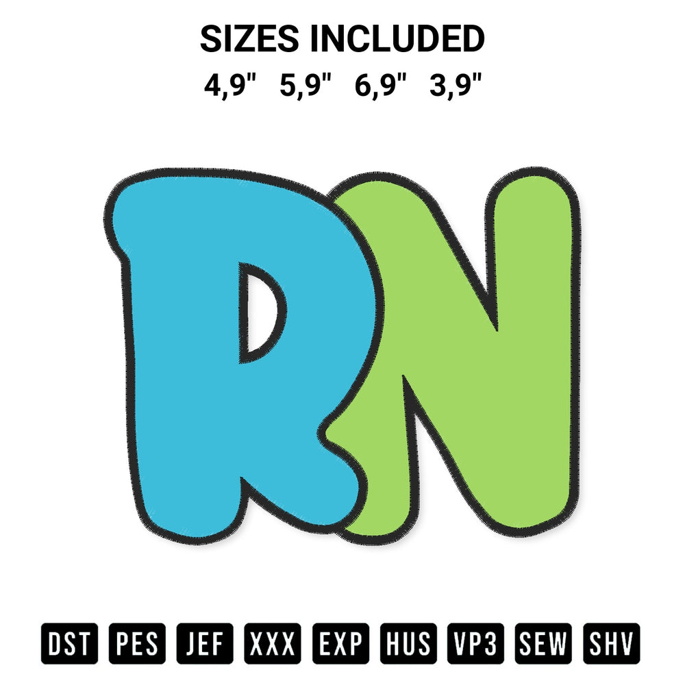 Discover the perfect addition to your crafting collection: Rn Registered Nurse Nursing Gifts For Rn Nursing Students Embroidery Design embroidery file. Instantly available at Designspacks.com. Available sizes: 4,9", 5,9", 6,9", 3,9".