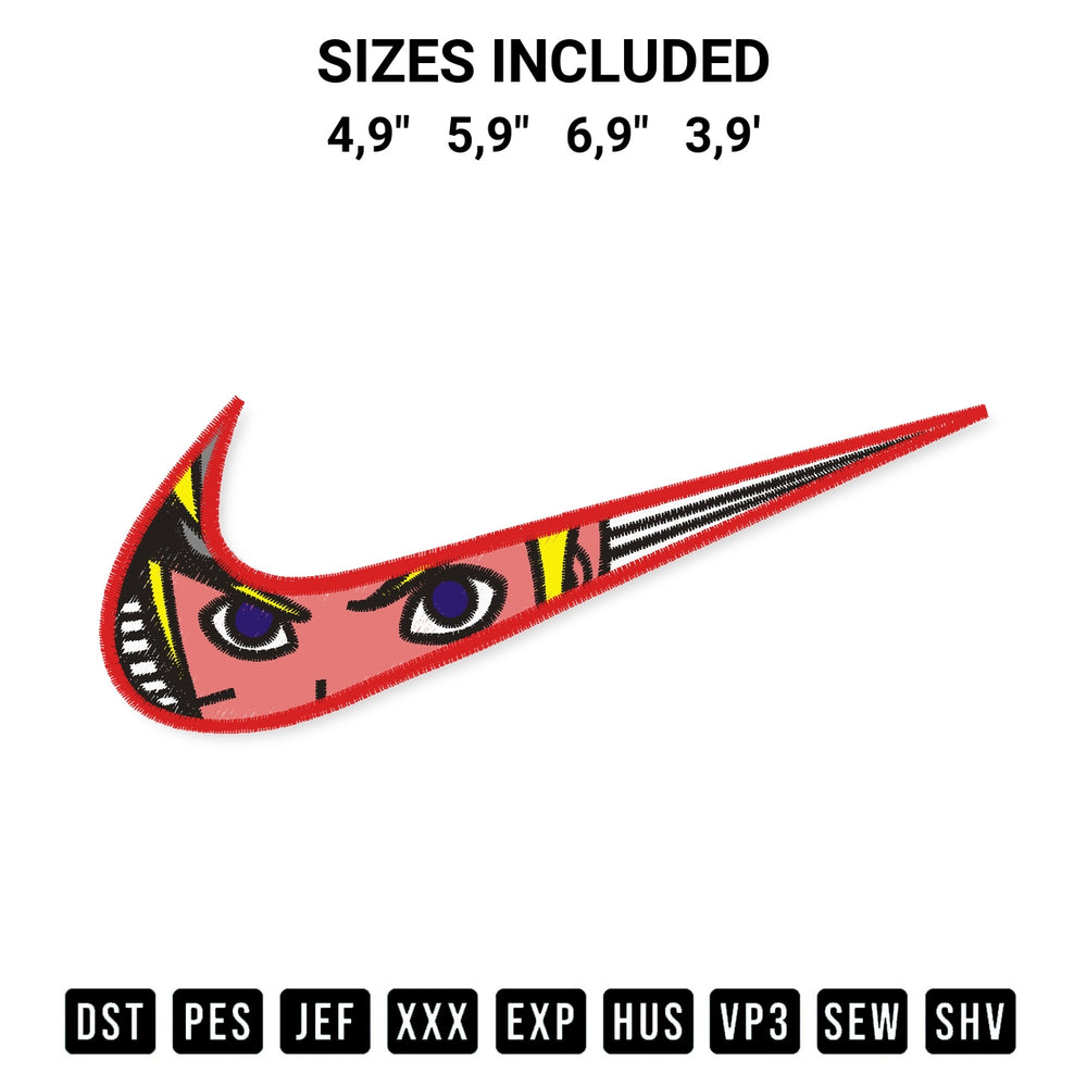 Discover the perfect addition to your crafting collection: Nike De Naruto Logo Embroidery Design embroidery file. Instantly available at Designspacks.com. Available sizes: 4,9", 5,9", 6,9", 3,9'.