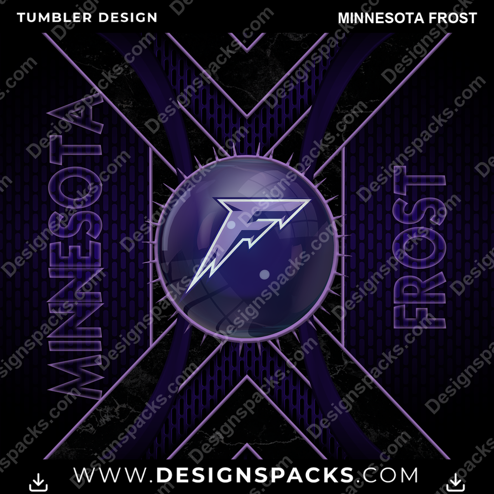 Hockey Metal Grating Minnesota Frost NHL Hockey Tumbler Digital Wrap Design Download
