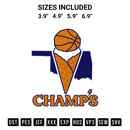 Shop the Braums Champs Ice Cream Embroidery Design machine embroidery pattern at Designspacks.com. Beautifully digitized for flawless stitching on any fabric. Available sizes: 3.9