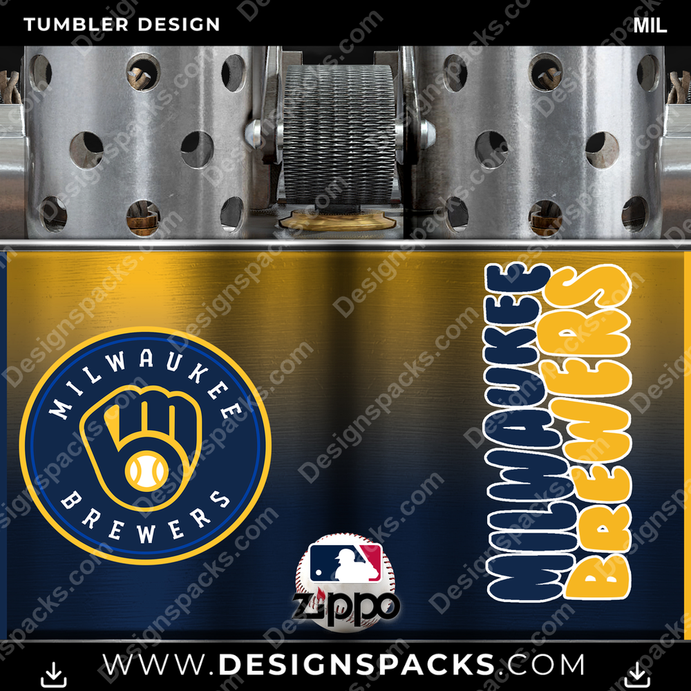 Baseball Zippo Lighter MIL Tumbler Digital Wrap Design