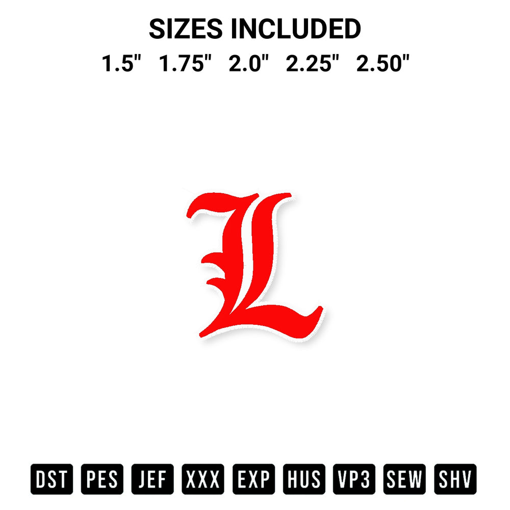 Shop the Louisville Cardinals Embroidery Design machine embroidery pattern at Designspacks.com. Beautifully digitized for flawless stitching on any fabric. Available sizes: 1.5", 1.75", 2.0", 2.25", 2.50".