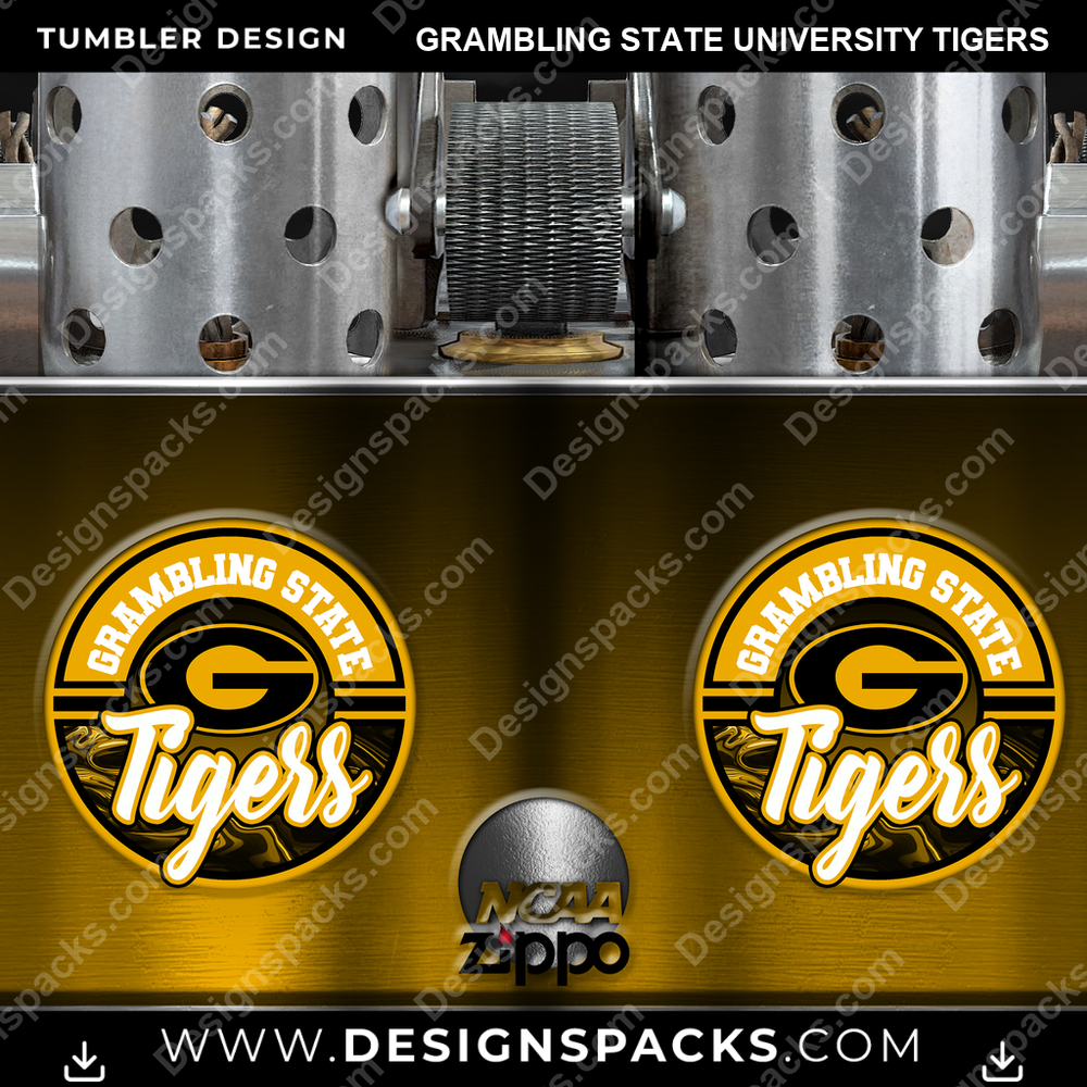 College Sport Zippo Lighter Grambling State University Tigers NCAA College Sport Tumbler Digital Wrap Design Download