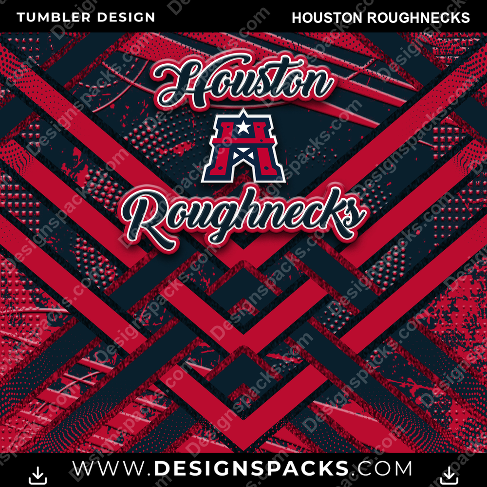 Canada Football Glitter Stripe Houston Roughnecks CFL Canada Tumbler Digital Wrap Design Download
