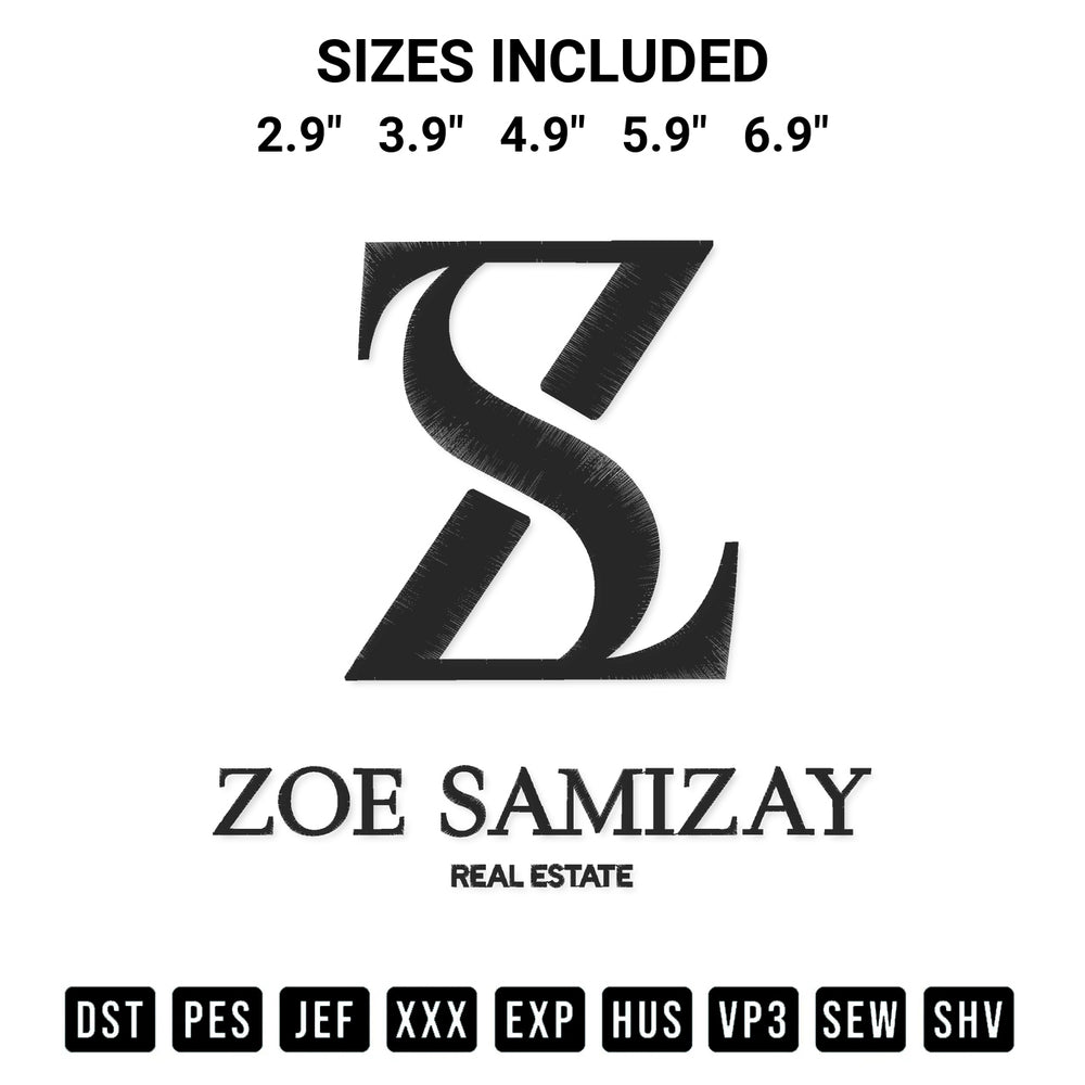 Looking for the perfect pattern? Download the Zoe Samizay Real Estate Embroidery Design embroidery design today at Designspacks.com. Crisp, clean stitching guaranteed. Available sizes: 2.9", 3.9", 4.9", 5.9", 6.9".