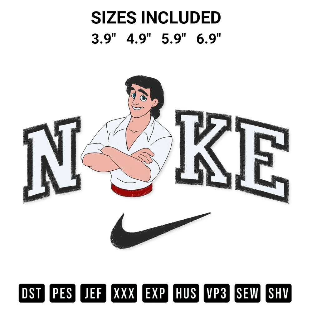 Create amazing crafts with the Nike Eric Disney Embroidery Design embroidery file. High-quality digital download from Designspacks.com, perfect for beginners and pros. Available sizes: 3.9", 4.9", 5.9", 6.9".