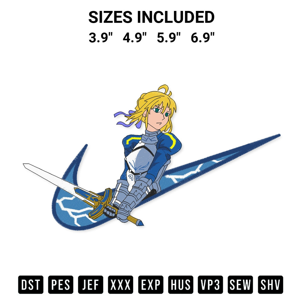 Transform your fabrics with the Saber Anime Embroidery Design embroidery design. Instant access to premium digitized patterns at Designspacks.com. Available sizes: 3.9", 4.9", 5.9", 6.9".