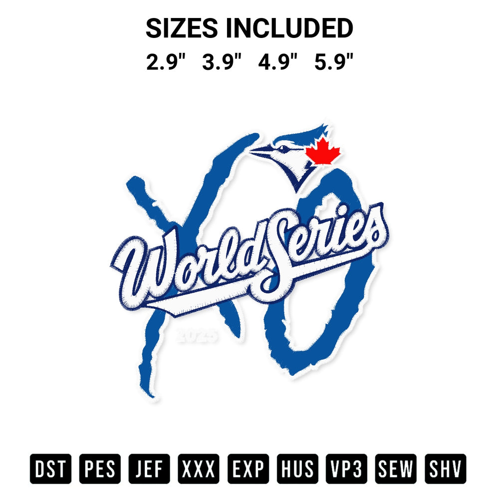 Looking for the perfect pattern? Download the The Weeknd Blue Jays World Series Xo 2025 Embroidery Design embroidery design today at Designspacks.com. Crisp, clean stitching guaranteed. Available sizes: 2.9", 3.9", 4.9", 5.9".