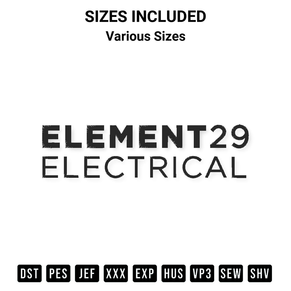 Looking for the perfect pattern? Download the Element 29 Embroidery Design embroidery design today at Designspacks.com. Crisp, clean stitching guaranteed. Available sizes: Various Sizes.