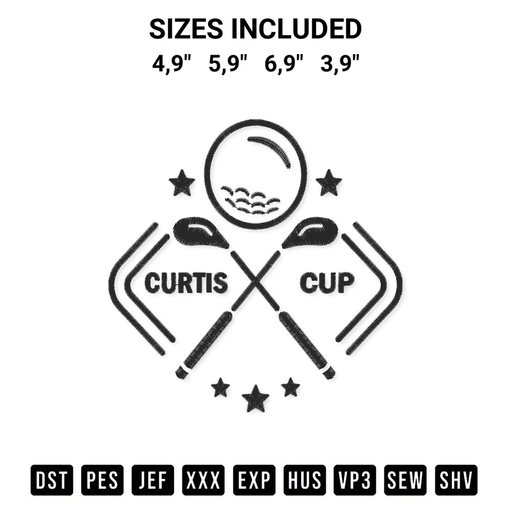 Looking for the perfect pattern? Download the Curtis Cup Curtis Cup Champions Curtis Cup Golf Tournament Logo Embroidery Design embroidery design today at Designspacks.com. Crisp, clean stitching guaranteed. Available sizes: 4,9", 5,9", 6,9", 3,9".