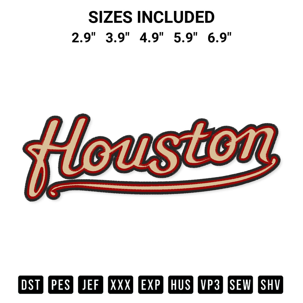 Create amazing crafts with the Houston Astros Mlb Embroidery Design embroidery file. High-quality digital download from Designspacks.com, perfect for beginners and pros. Available sizes: 2.9", 3.9", 4.9", 5.9", 6.9".