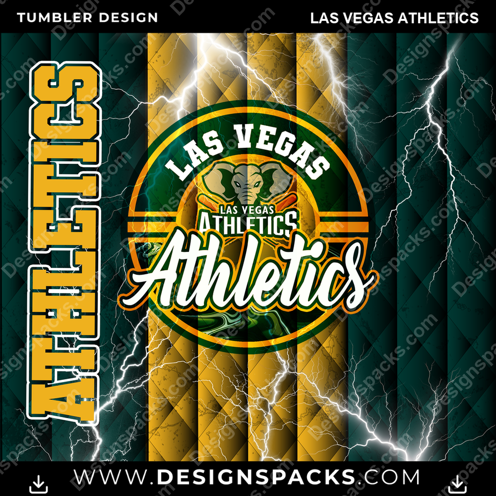 Baseball-Stadion Las Vegas Athletics Thermobecher Digitales Wickeldesign
