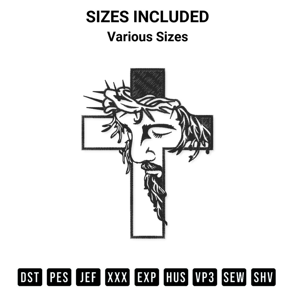 Shop the Jesus Cross Embroidery Design machine embroidery pattern at Designspacks.com. Beautifully digitized for flawless stitching on any fabric. Available sizes: Various Sizes.